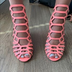 Salmon/ Pink wedges